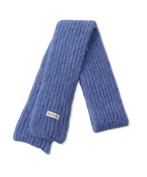 ROPE' PICNIC（ロペピクニック）の「スリムリブニットマフラー（マフラー・レディース・グレー/キナリ/ブルー・F）」の5枚目の写真