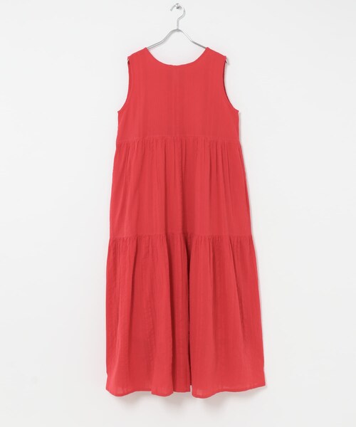 URBAN RESEARCH Sonny Label（アーバンリサーチサニーレーベル）の「コットンティアードサッカーワンピース（ワンピース・レディース・ブラック/ブラウン/レッド・Free）」の3枚目の写真