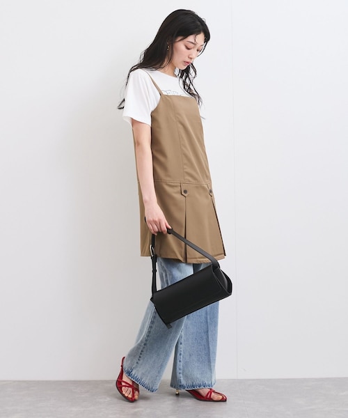 VIS（ビス）の「キャミソールミニワンピース（ワンピース・レディース・ライトグレー/カーキ・M/S）」の7枚目の写真