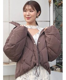 MERCURYDUO | 2WAY中綿フーテッドキルティングショートコート(ブルゾン)