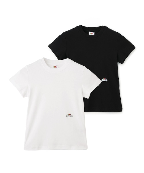 ADAM ET ROPE'(アダムエロペ)の「【HOMME girls×FRUIT OF THE LOOM】Baby Tee (2-Pack)(Tシャツ/カットソー・レディース・その他・S)」の1枚目の写真