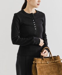 URBAN RESEARCH | ヘンリーネックリブカットソー(Tシャツ/カットソー)