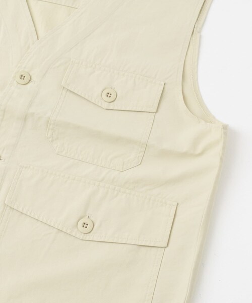 ITEMS URBANRESEARCH（アイテムズ アーバンリサーチ）の「マルチポケットVネックベスト（ベスト・メンズ・BLK/IVO/BEG・M/L）」の10枚目の写真