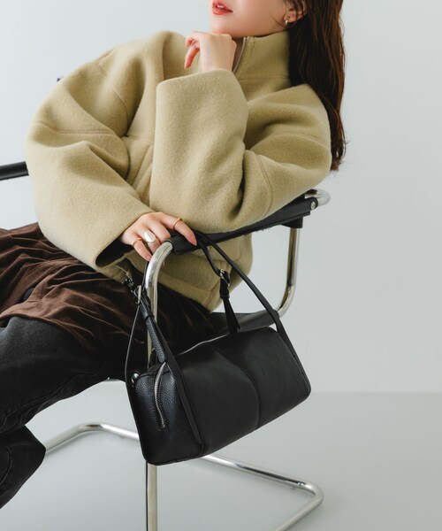 RODE SKO（ロデスコ）の「センターラインボストンバッグ（ボストンバッグ・レディース・BLACK/BEIGE・One）」の9枚目の写真