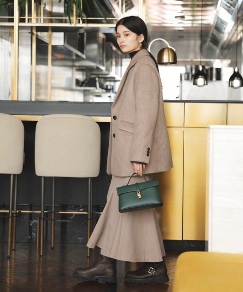 VIS（ビス）の「【新色追加】【アウター総選挙3位】シャギージャコット（その他アウター・レディース・ブラウン/ブラウン系/ベージュ/ブラック系・F）」の20枚目の写真