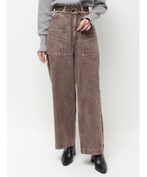 CALNAMUR | サイドラインデニムパンツ(デニムパンツ)