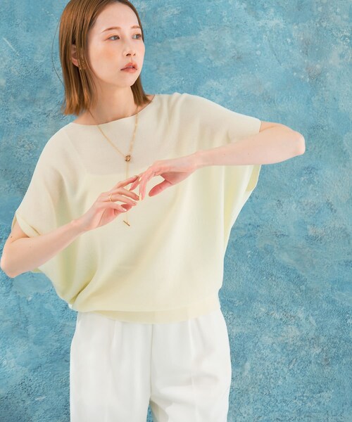 シルクイージーセット とろみオーバーサイズシャツ&ウエスト伸縮