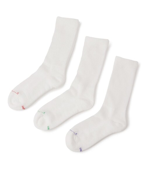 ROPE' PICNIC(ロペピクニック)の「【一部店舗限定】【Hanes x DODO JEAN】フルレングスソックス3P(ソックス/靴下・レディース・ブラック/チャコール/ホワイト・S)」の11枚目の写真