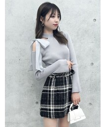 dazzlin | ワンショルリボンニットトップス(ニット/セーター)