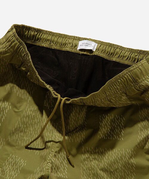 Saturdays NYC（サタデーズ ニューヨークシティ ）の「Talley Tuahine Swim Short（水着・メンズ・オフホワイト/キャメル・L/M/S/XL/XS）」の14枚目の写真