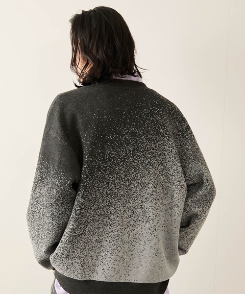 JUNRED（ジュンレッド）の「フェードジャガードカーディガン（カーディガン/ボレロ・メンズ・ブラック/グレー/ブルー/ブルー系/パープル・L/M/S）」の16枚目の写真