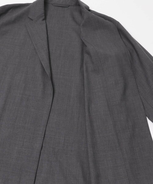 かぐれ（カグレ）の「YLEVE　WOOL TROPICAL WORK JACKET（テーラードジャケット・レディース・CHARCOAL・1）」の18枚目の写真