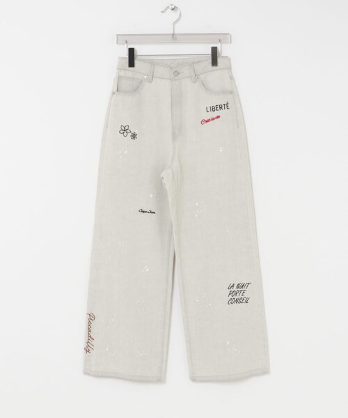 URBAN RESEARCH(アーバンリサーチ)の「『別注』PICCADILLY×URBAN RESEARCH 刺繍デニムパンツ(デニムパンツ・レディース・LT GRAY/LT INDIGO・36/38/40)」の4枚目の写真
