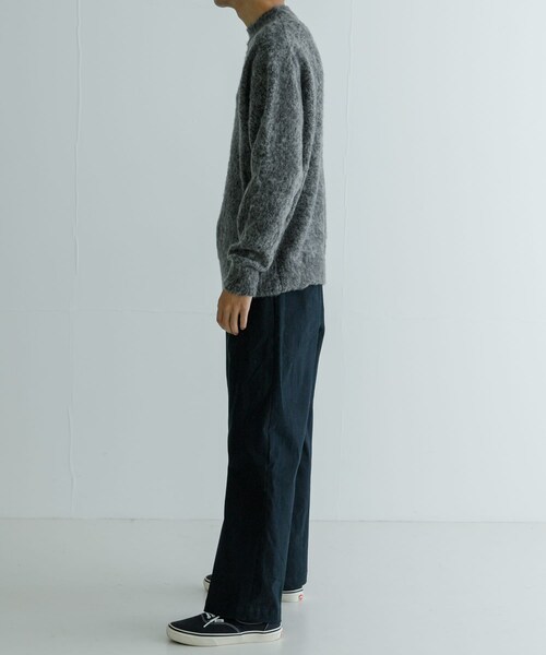 URBAN RESEARCH（アーバンリサーチ）の「new basic MOULINE SHAGGY KNIT（ニット/セーター・メンズ・CHARCOAL/NAVY・M/L）」の19枚目の写真