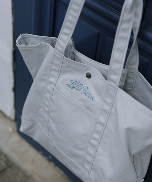ADAM ET ROPE'（アダムエロペ）の「【J'aDoRe・店舗限定】【L.L.Bean for SALON（エル・エル・ビーン）】別注ミドルグローサリートート（トートバッグ・レディース・キャメル系/ベージュ系/カーキ系/ブルー系/イエロー系・F）」の21枚目の写真