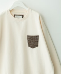 HARRIS TWEEDポケットスウェットプルオーバー