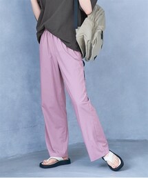 nissen | 大きいサイズバンブーレーヨンとろみイージーパンツ(イージーケア素材）（接触冷感）（ゆったりヒップ）【大人lafarfa23年7月号掲載】(パンツ)