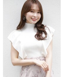 MERCURYDUO | ラッフルコンパクトモックネックニット(ニット/セーター)