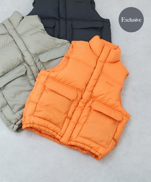 URBAN RESEARCH DOORS（アーバンリサーチドアーズ）の「『別注』Marmot×DOORS　DOWN VEST（その他アウター・レディース・BLACK/SAGE/ORANGE・One）」の3枚目の写真