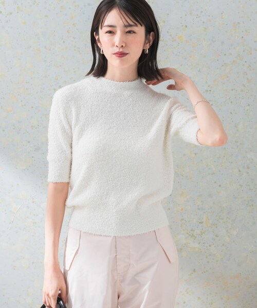 URBAN RESEARCH ROSSO（アーバンリサーチロッソ）の「コットンシャギーハイネックプルオーバー（ニット/セーター・レディース・WHITE/ORANGE/BLUE・FREE）」の10枚目の写真