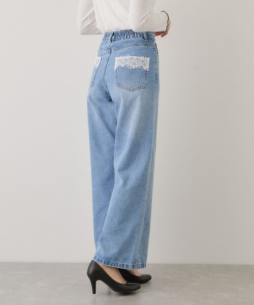 Jayro(ジャイロ)の「ポケットレースデニムワイドパンツ(デニムパンツ・レディース・ブラック系/ブルー/サックス・M)」の22枚目の写真