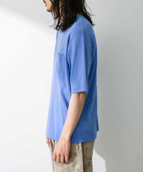 URBAN RESEARCH Sonny Label（アーバンリサーチサニーレーベル）の「UpDRIFT フライスショートスリーブTシャツ（Tシャツ/カットソー・メンズ・オフ/ブルー/イエロー/レッド・M/L）」の15枚目の写真