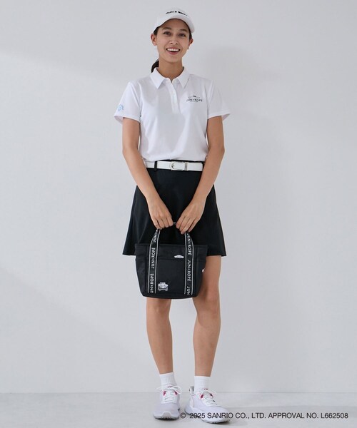 ROPE'(ロペ)の「【シナモロール】ワッペン付きカートバッグ(トートバッグ・レディース・ブラック/ベージュ・F)」の11枚目の写真