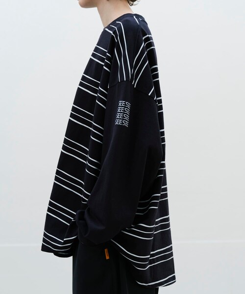 URBAN RESEARCH(アーバンリサーチ)の「SEE SEE SUPER BIG LS TEE (MULTI BORDER)(Tシャツ/カットソー・メンズ・WHITE/BLACK/GREY M/NAVY・M/L/XL/XXL)」の21枚目の写真