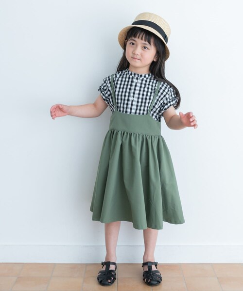 URBAN RESEARCH DOORS(アーバンリサーチドアーズ)の「キャミソールジャンパースカート(KIDS)(ワンピース・キッズ・KHAKI/BEIGE・105/120/135)」の20枚目の写真