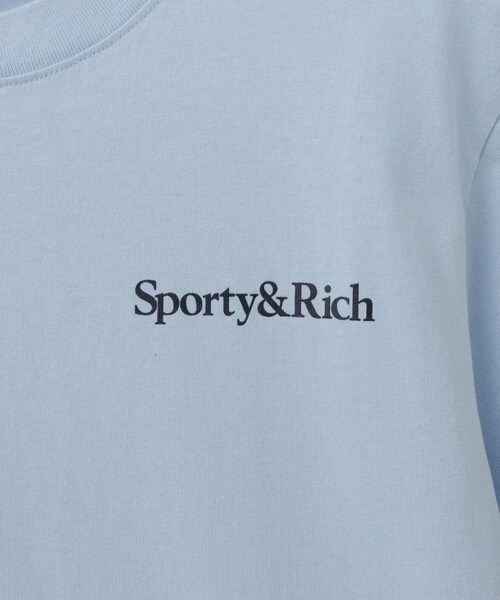 ADAM ET ROPE'(アダムエロペ)の「【Sporty&Rich(スポーティー アンド リッチ)】Play Tennis Tshirt(Tシャツ/カットソー・レディース・ブルー系・S)」の7枚目の写真