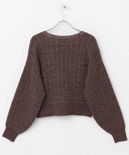 URBAN RESEARCH ROSSO（アーバンリサーチロッソ）の「F by ROSSO　ラメニットビスチェ+カーディガン（カーディガン/ボレロ・レディース・BROWN/GREIGE・FREE）」の10枚目の写真