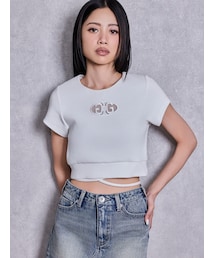 GYDA | 2WAY Symmetry GYDAクロスショートトップス(Tシャツ/カットソー)