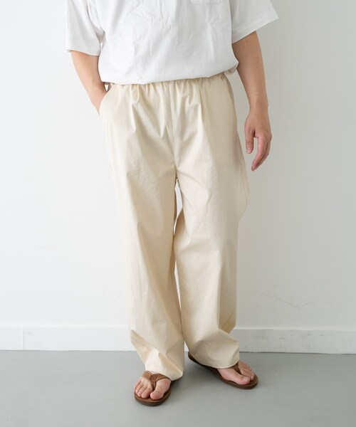 URBAN RESEARCH Sonny Label(アーバンリサーチサニーレーベル)の「タイプライターイージーワイドパンツ(その他パンツ・メンズ・オフ/ブラック/カーキ・M/L)」の6枚目の写真