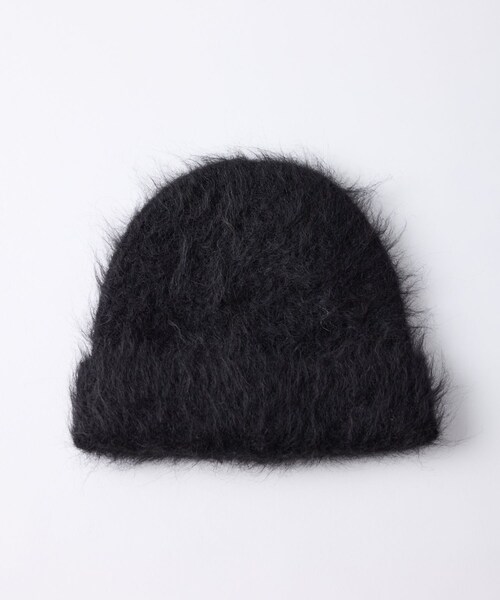 ADAM ET ROPE'(アダムエロペ)の「【sefr】 FUZZY BEANIE UNISEX(ニットキャップ/ビーニー・レディース・ブラック・F)」の2枚目の写真