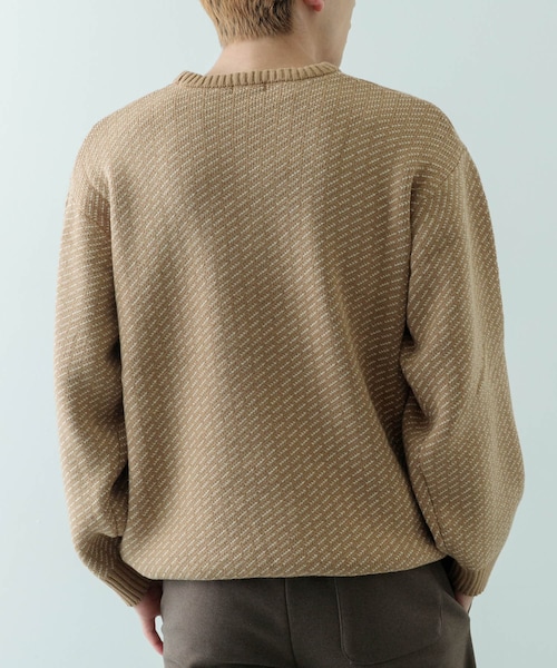ITEMS URBANRESEARCH(アイテムズ アーバンリサーチ)の「マシンウォッシャブル バーズアイ クルーニット(ニット/セーター・メンズ・BEG/NVY/BLK・M/L)」の8枚目の写真