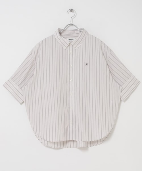 URBAN RESEARCH DOORS(アーバンリサーチドアーズ)の「GYMPHLEX SHORT SHIRTS SHORT-SLEEVE(シャツ/ブラウス・レディース・WHITE・14)」の1枚目の写真