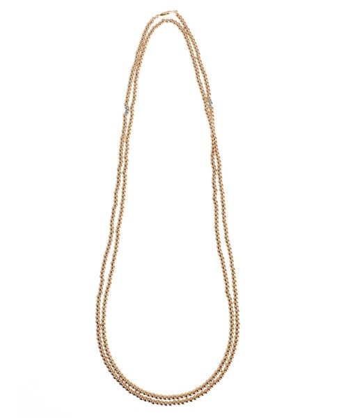 Ungrid（アングリッド）の「ボールチェーンネックレス（ネックレス・レディース・シルバー/ゴールド・F）」の2枚目の写真