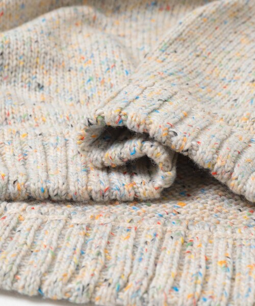 SENSE OF PLACE by URBAN RESEARCH（センスオブプレイスバイアーバンリサーチ）の「『洗濯可』カラーネップニットプルオーバー（ニット/セーター・メンズ・IVORY/BLACK/BROWN・M/L）」の15枚目の写真