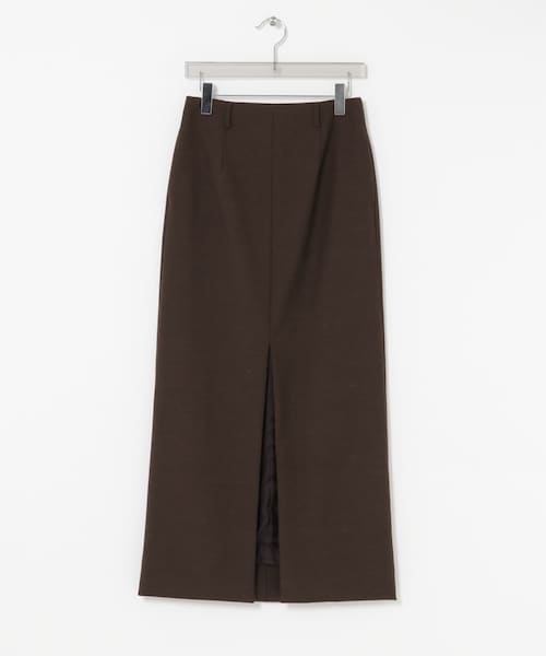 URBAN RESEARCH（アーバンリサーチ）の「new basic　BRADFORD WOOL SKIRT（スカート・レディース・BLACK/BROWN・36/38/40）」の2枚目の写真