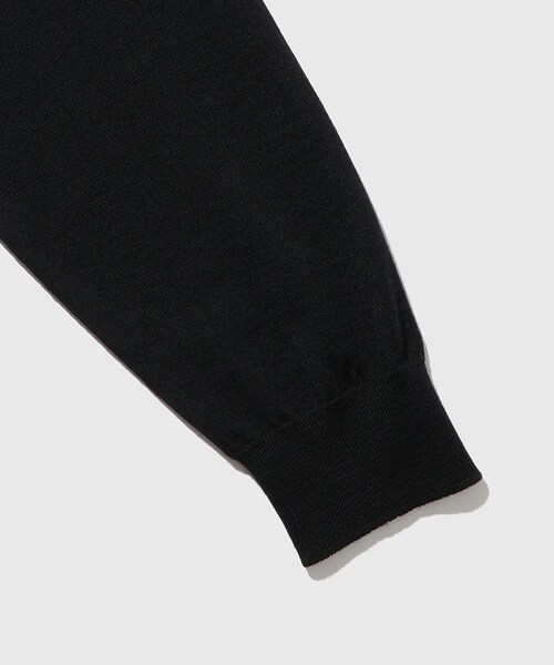 ADAM ET ROPE'（アダムエロペ）の「【BATONER/バトナー】SUPERIOR MERINO CREW NECK（ニット/セーター・メンズ・ブラック・2/3/4）」の7枚目の写真