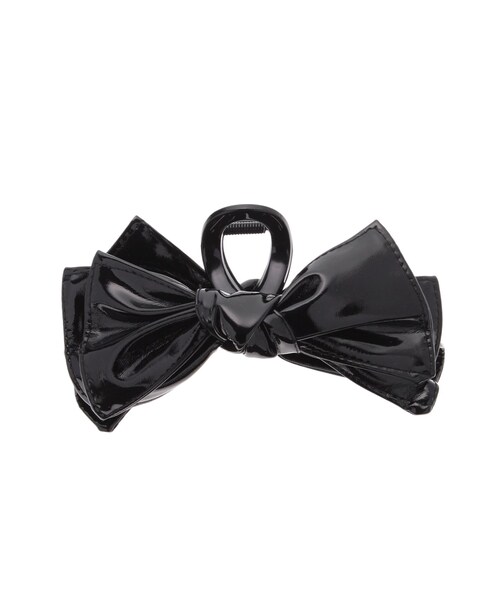 EATME（イートミー）の「リボンエナメルヘアクリップ（バレッタ/ヘアクリップ・レディース・ブラック/ピンク・F）」の4枚目の写真