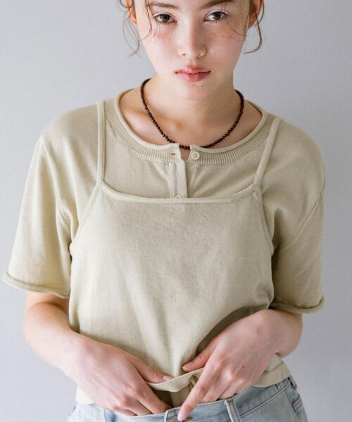 KBF（ケイビーエフ）の「ビスチェSETカーディガン（カーディガン/ボレロ・レディース・SAGE/GRAY/RED・One）」の20枚目の写真