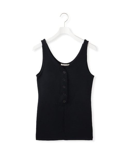 【AURALEE(オーラリー)】WOOL STRETCH DOUBLE JERSEY TANK