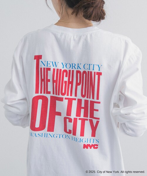 URBAN RESEARCH DOORS(アーバンリサーチドアーズ)の「GOOD ROCK SPEED NYC LONG-SLEEVE SHIRTS(Tシャツ/カットソー・レディース・WHITE・One)」の6枚目の写真