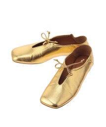 Ungrid | スリットデザインスクエアトゥフラットシューズ(パンプス)