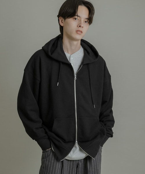 SENSE OF PLACE by URBAN RESEARCH（センスオブプレイスバイアーバンリサーチ）の「『ユニセックス』Wジップパーカー（パーカー・メンズ・IVORY/BLACK/GRAY/RED・M/L）」の19枚目の写真