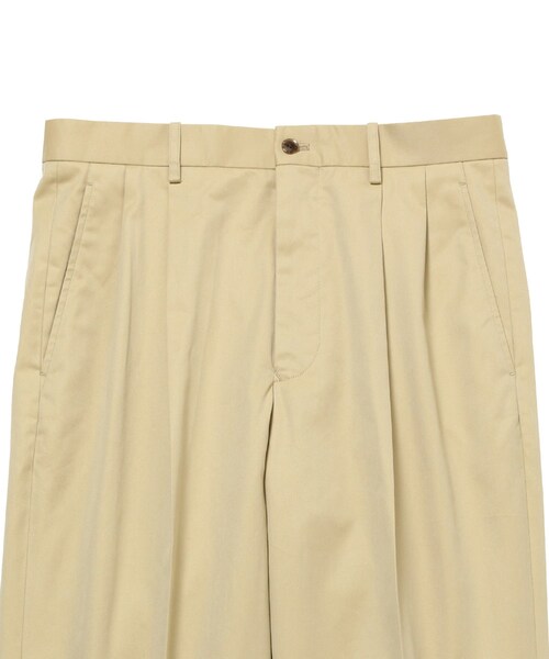 ADAM ET ROPE'（アダムエロペ）の「【Scye】Cotton Gabardine 2Pleated Trousers（チノパンツ・メンズ・グレー/ベージュ・38/40）」の7枚目の写真