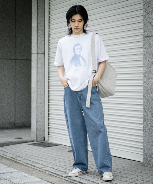 SENSE OF PLACE by URBAN RESEARCH（センスオブプレイスバイアーバンリサーチ）の「ヴィンテージライクTシャツ(ショパン)（Tシャツ/カットソー・メンズ・WHITE/MINT・M/L）」の14枚目の写真