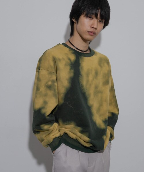 SENSE OF PLACE by URBAN RESEARCH（センスオブプレイスバイアーバンリサーチ）の「ブリーチクルーネックウェット（スウェット・メンズ・GREEN/BLACK/BURGUNDY・M/L）」の21枚目の写真