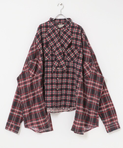 THE GOODLAND MARKET（ザグッドランドマーケット）の「77circa　wide stole shirt-NEL（シャツ/ブラウス・レディース・nel1/nel2/nel3/nel4/nel5・one）」の6枚目の写真